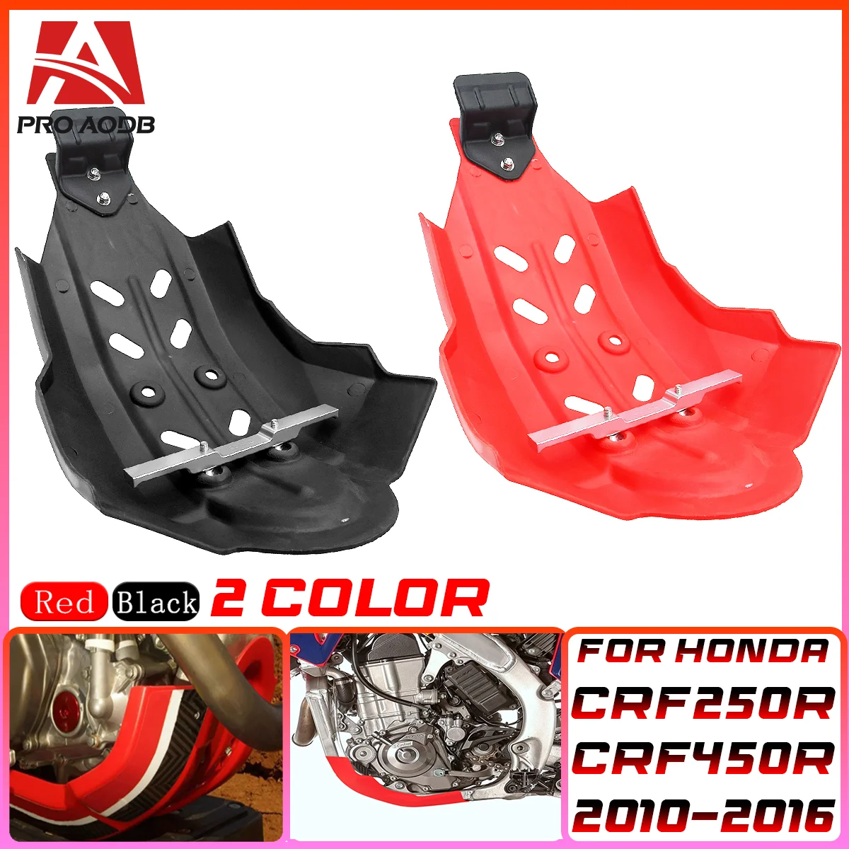 

For Honda CRF250R CRF450R CRF 250R 450R 2010-2016 Dirt Bike Universal Parts Motorcycle Skid Plate Engine Guard Cover Protector