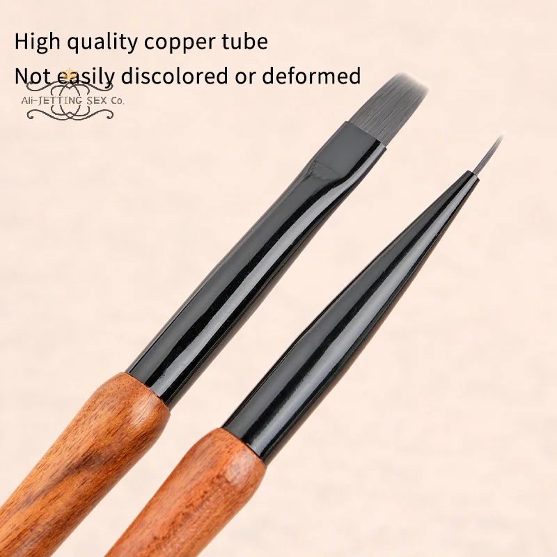 ใหม่ไม้จันทน์เล็บกาว Phototherapy ปากกา UV เจลแปรง Gourd Handle แปรง Professional Nail Art แปรงเล็บเครื่องมือ