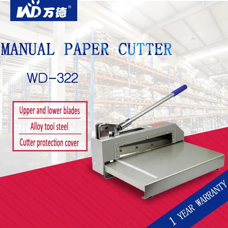 XD-322 Powerful paper cutter manual plate cutting machine for aluminum sheet thin iron circuit board cutting machine