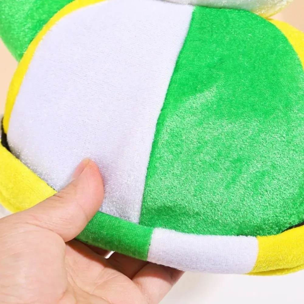 Velvet Carnival Hat Colorful Fully Enclosed Soccer Hat Sports Style Football Themed Festive Party Cap