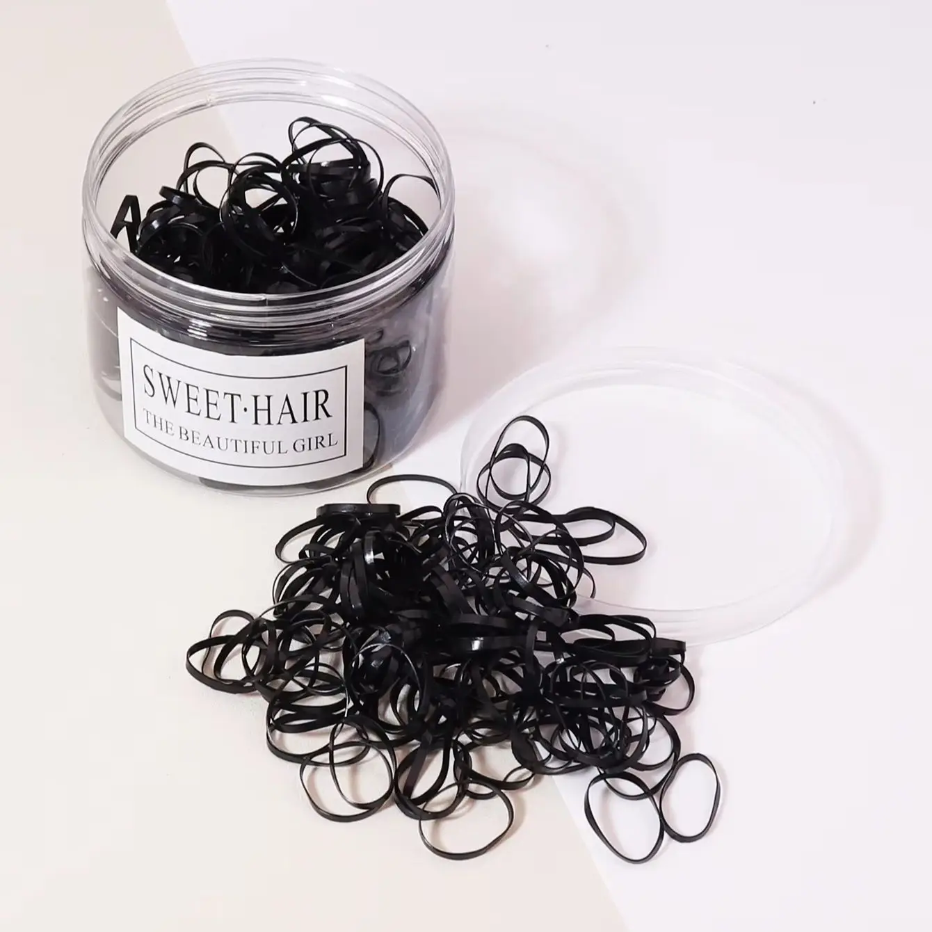 500 Mini Elásticos de Borracha, Faixas de Cabelo Elásticas, Ferramentas para Trançar Cabelos de Crianças e Adultos, Ferramentas de Estilização para Acessórios de Cabelo