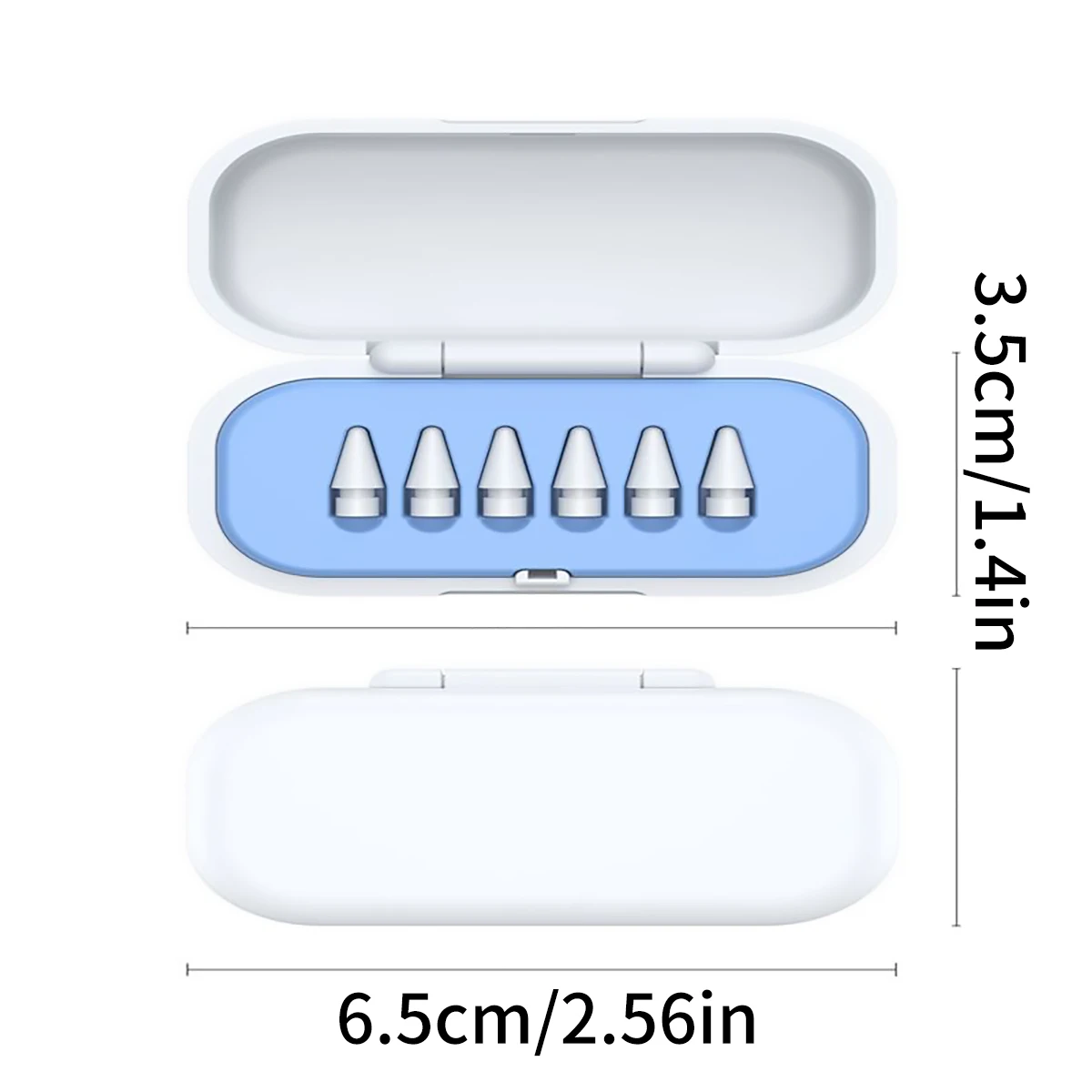 1 Replacement Pencil Tip Storage Box, Compatible with Apple's First and Second Generation Models, Capacitive Pencil Tip Cap Accessory Box (Does Not Include Original Pencil Tips, Sold Separately)