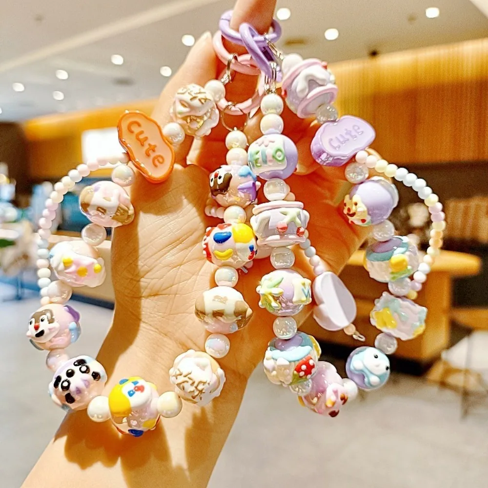 Nuovi simpatici animali catena del telefono cellulare in rilievo fatti a mano portachiavi fai da te decorazione di fascino del telefono ciondoli borsa creativa per le ragazze