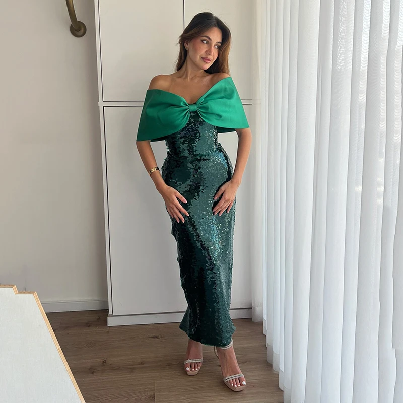 

Thinyfull Sexy Mermaid Prom Evening Dresses Saudi Arabia Off The Shoulder Sequin Party Dress 2026 Cocktail Prom Gowns Customized