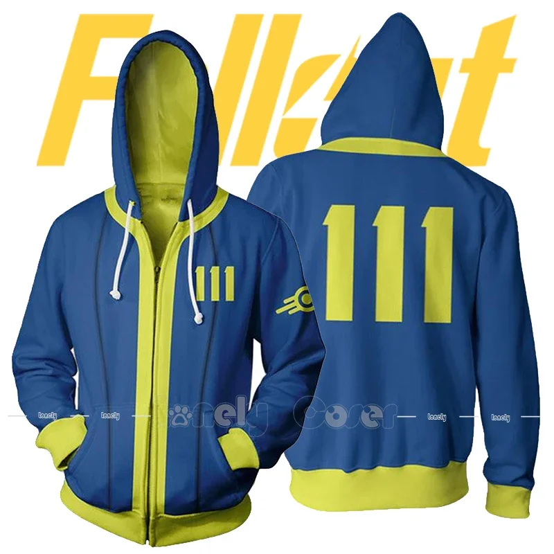 Game Fall Cos Out Lucy Maximus The Ghoul Cosplay Sweater Hoodies Vault 33 111 Cosplay Costume Lucy MacLean Uniform Halloween