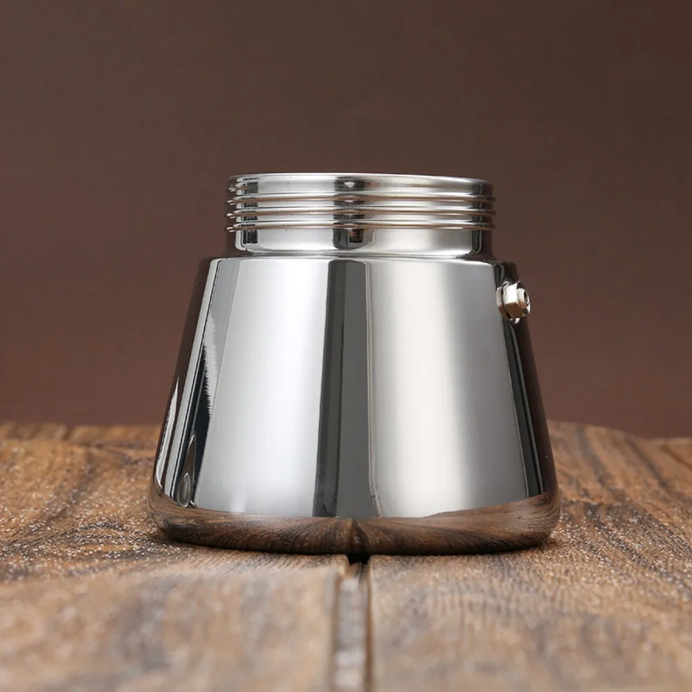 Stainless Steel Italian Coffee Pot Antioxidant 200/300/600 ML Mocha Pot Fast Heat-conductive Reinforced Espresso Percolator
