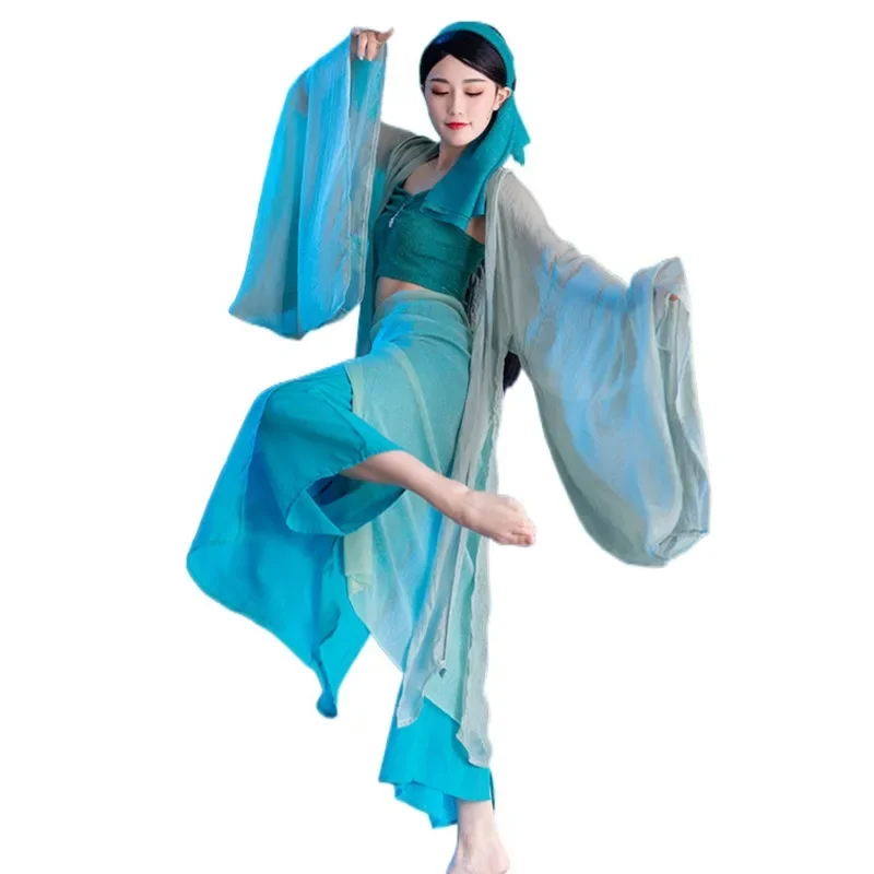 

Classical dance training suit female green snake white snake dance dress performance dress performance stage play hanfu