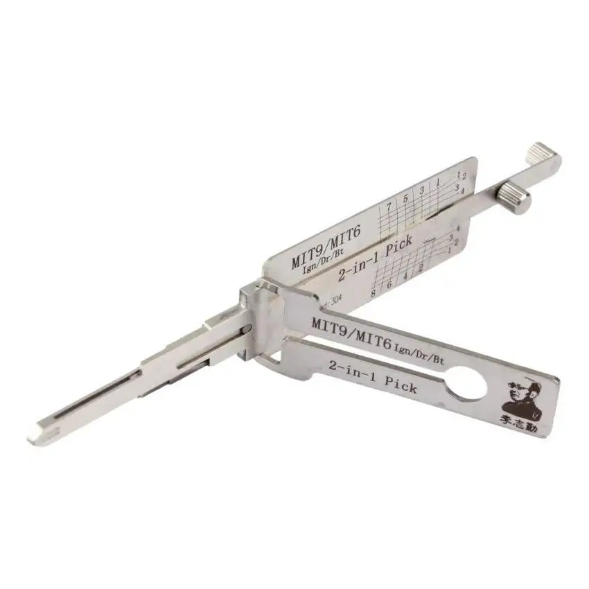 LISHI LOCKSMITH TOOL 2 N 1 HU100-10 NSN14 HU101 MIT9 HU100 FO38 B111 HU92 GM37 CY24 GM39 TOY43AT LOCKSMITH TOOL