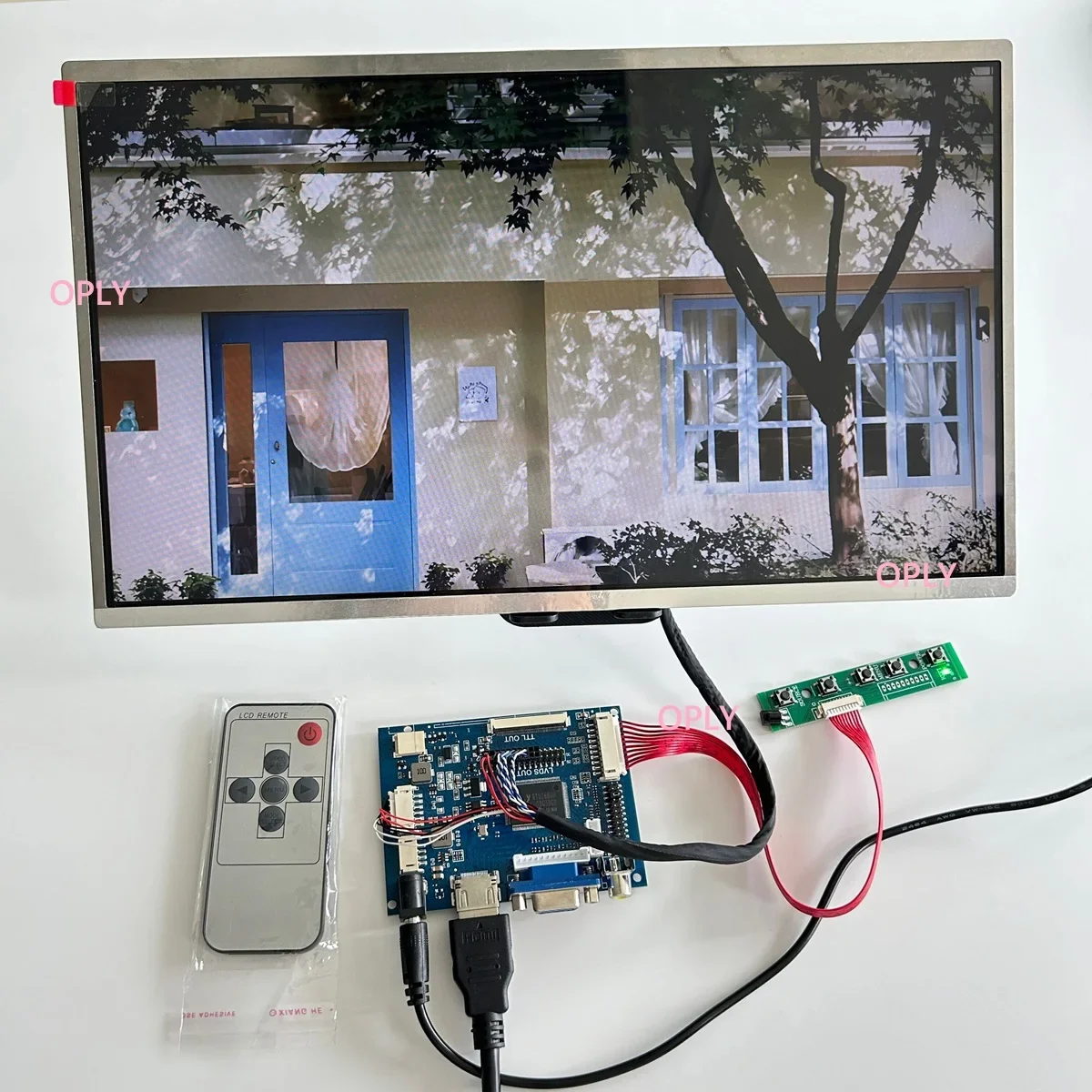 Untuk B101AW02 B101AW03 WLED VGA AV HDMI-Kompatibel 40Pin Panel LCD LVDS 10.1 "1024 × 600 Kit Papan Pengontrol Tampilan