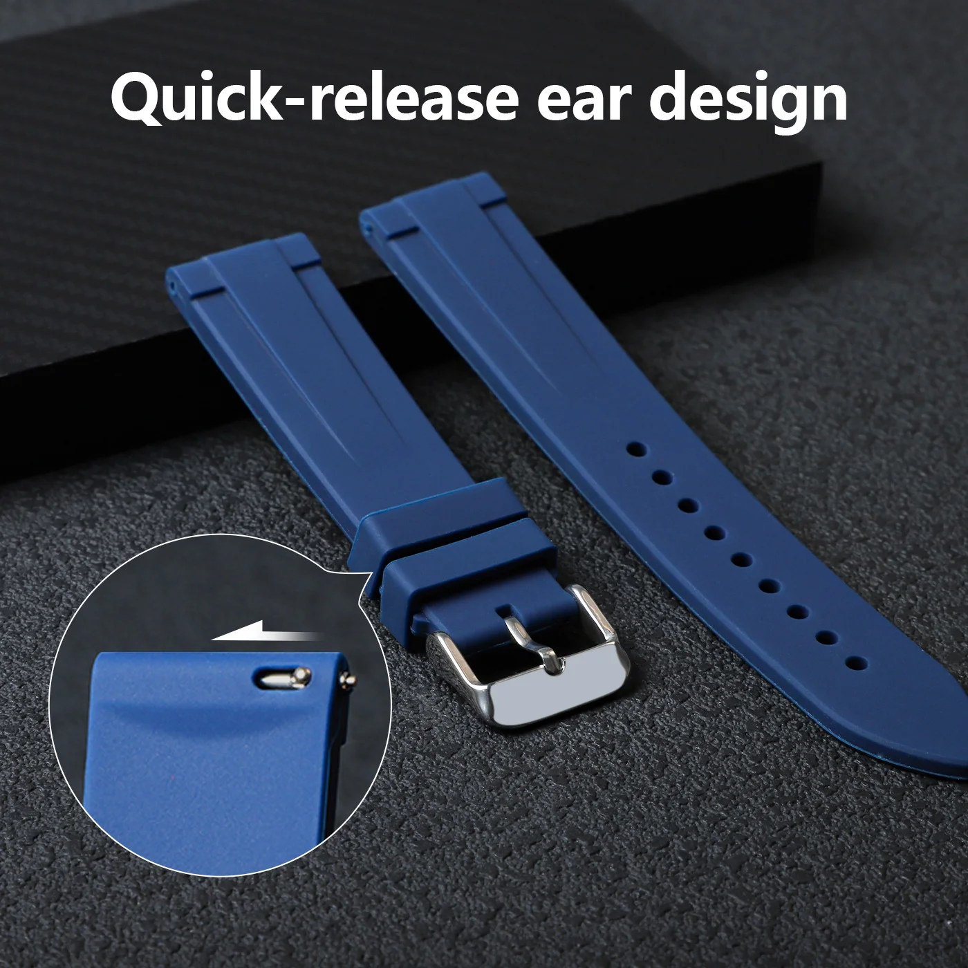 Silicone Watch Bands 18/19/20/21/22/24 mm Soft Quick Release Rubber Watch Bands Galaxy, Garmin Huawei Watch Straps