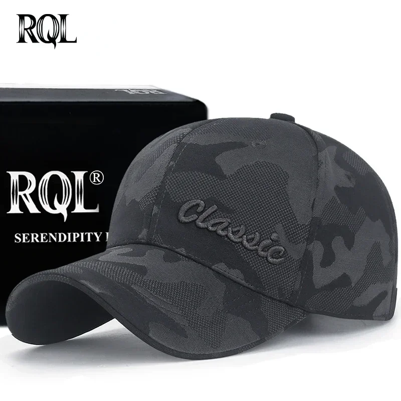 Baseball Cap for Men Male Sports Hat Camouflage Hard Structure 2022 Autumn and winter Fashion Designer Brand embroidered Black H