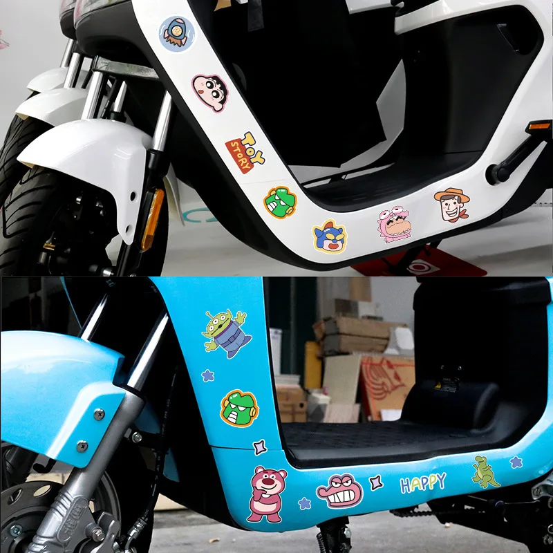 Cartoon Cute SpongeBob SquarePants Stickers Patrick Star Helmet Motorcycle Electric Car Stickers To Block Scratches Wholesale