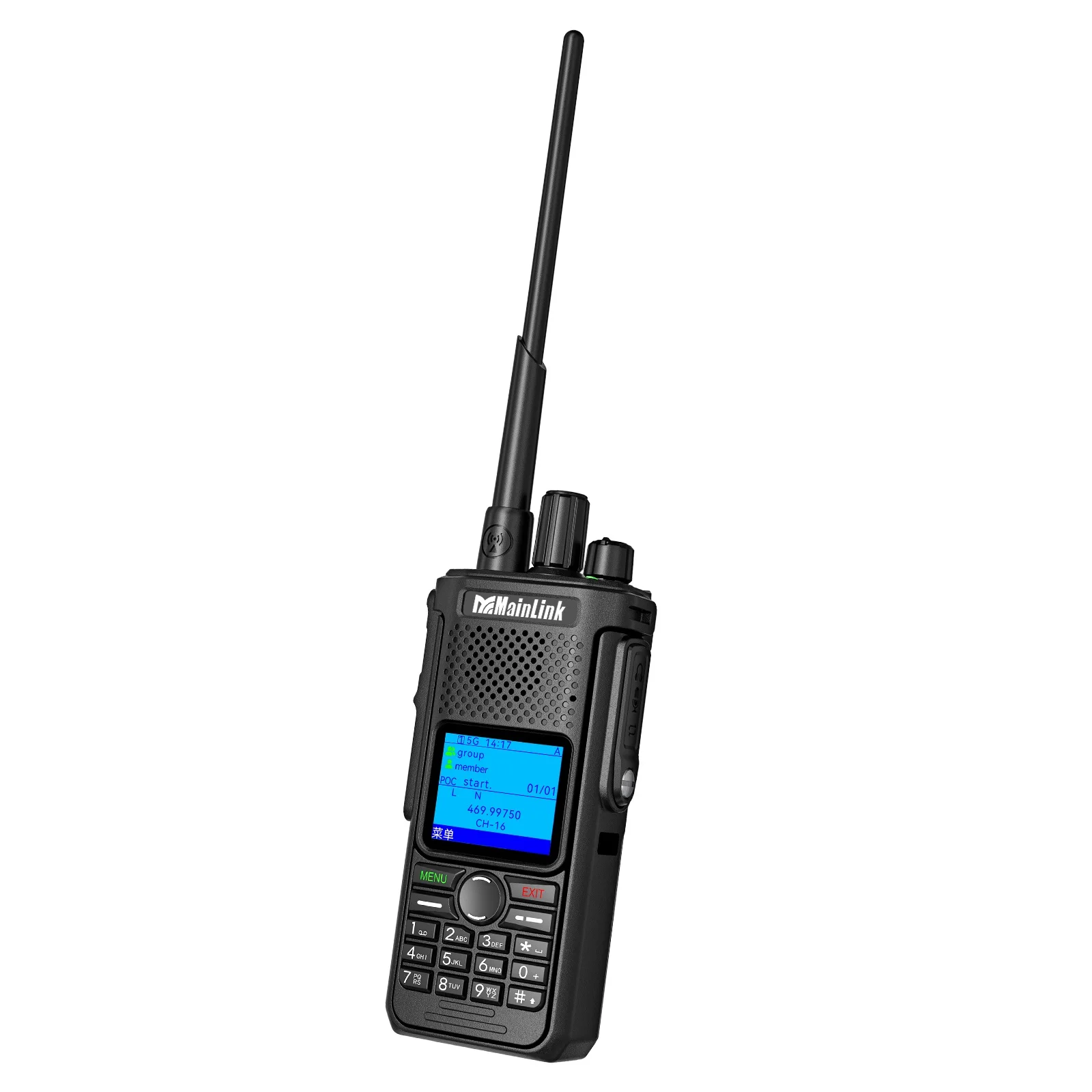 DMR Analog 4G Dual Mode POC IP68 Walkie Talkie LTE-FDD UHF 400-480MHz 2500mAh Two Way Radio GPS Optional Group Call 128CH Radio view 2