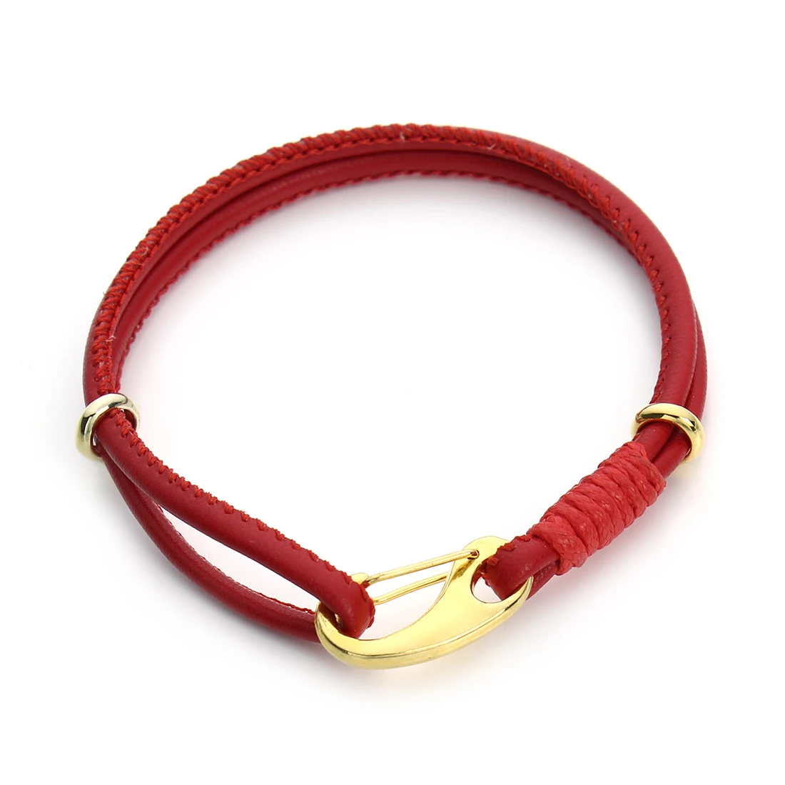 Simple Style Adjustable Leather Cord Charm Bracelets for Women Leather Rope Bracelet Female Jewelry Gifts image 3