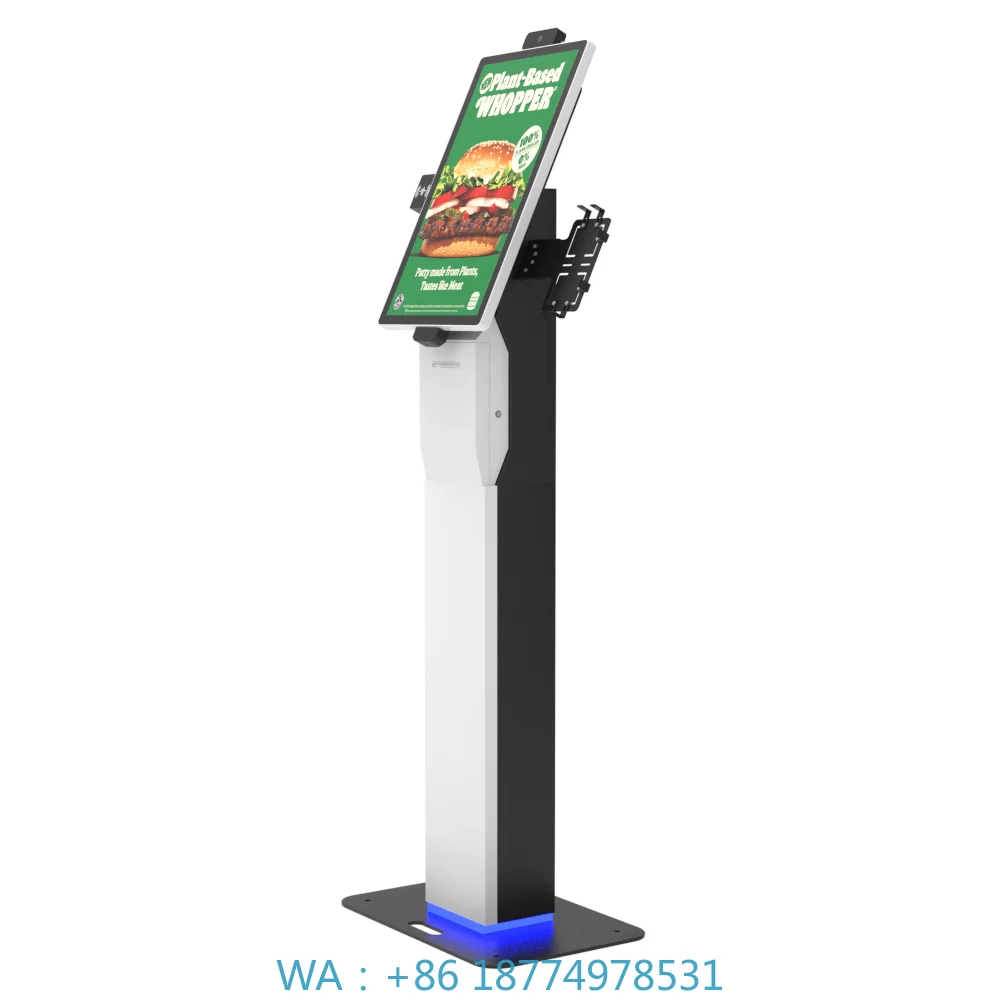

Machine with Interactive Display and Receipt Printer for Restaurant Use Self Service Kiosk High Efficiency Food Ordering