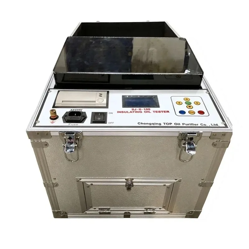 

Portable transformer oil dielectric strength testing equipment