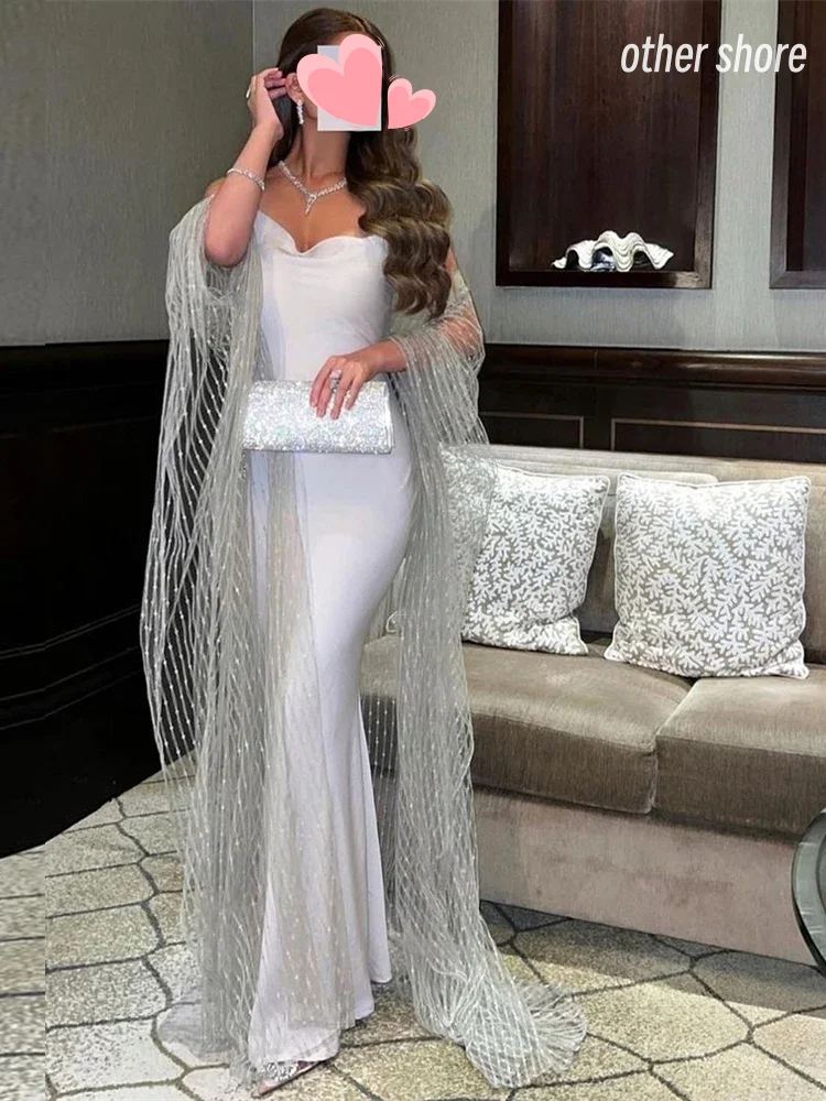 

Other Shore Elegant Vintage Sexy Gray Mermaid Lace Ribbon Customize Formal Occasion Prom Dress Evening Party Gowns