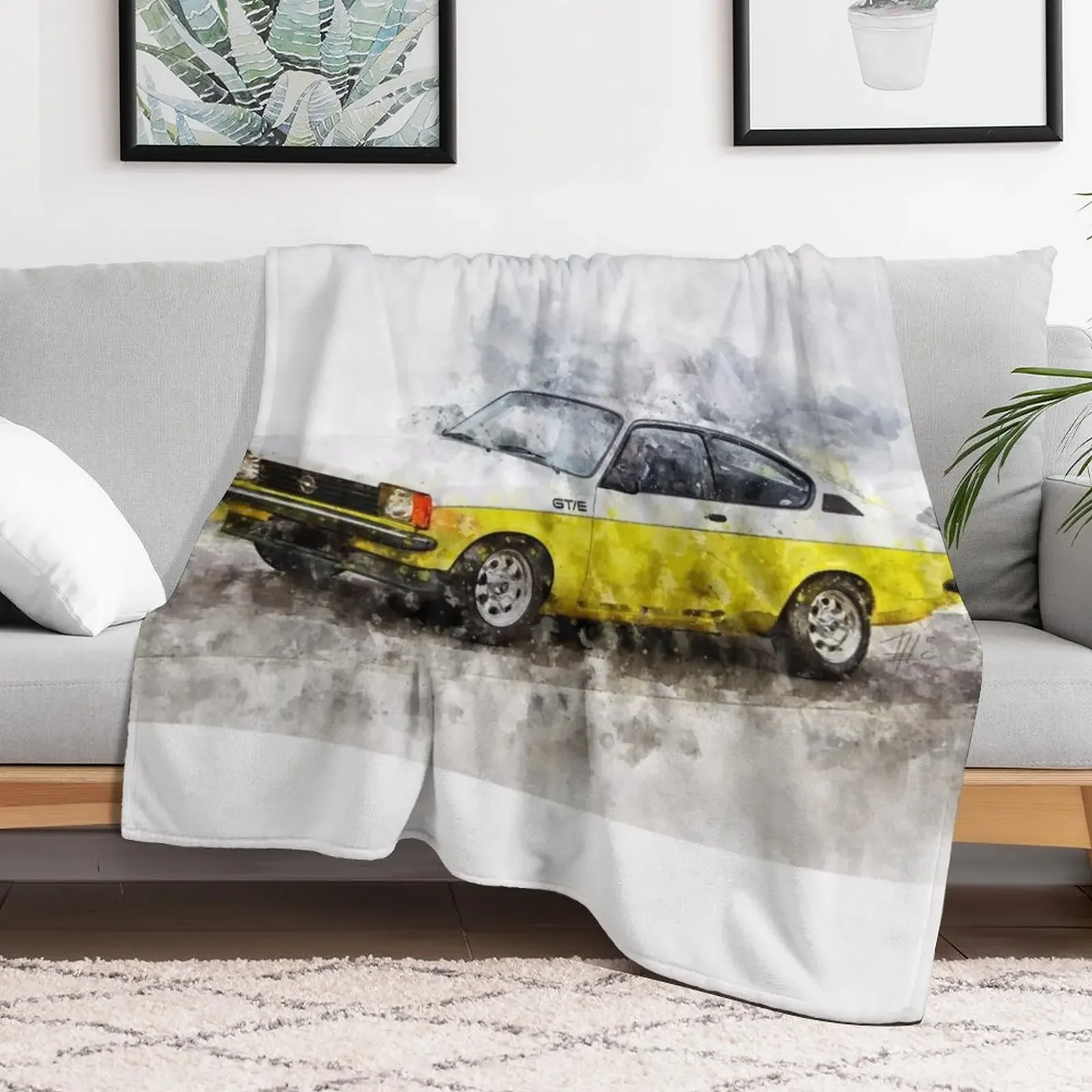 Opel Kadett GTE Throw Blanket Camping Flannels Blankets