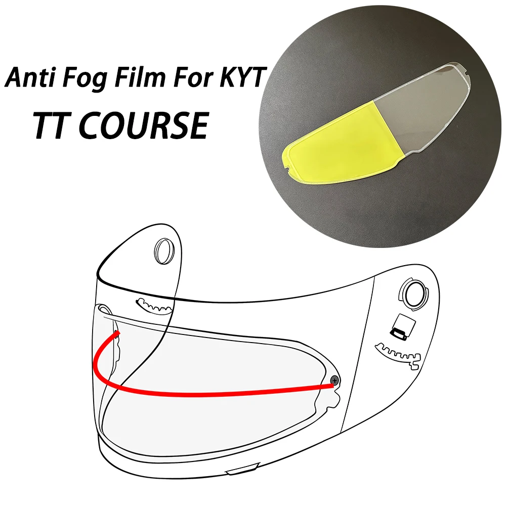 

Motorcycle Helmet Anti Fog Film for KYT TT Course TTC Visor Anti Fog Helmets Accessories
