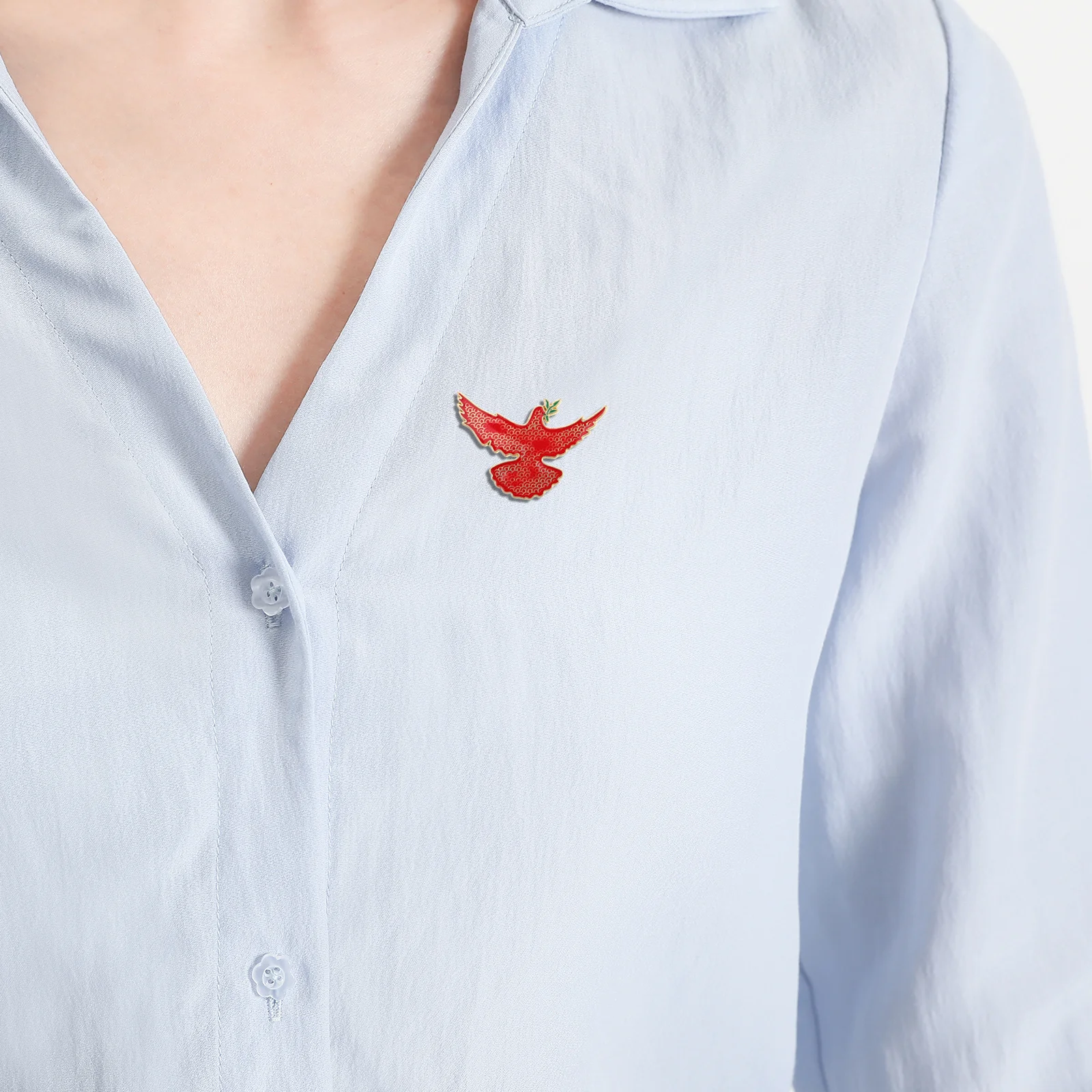 

10Pcs Peace Dove Brooch Elegant Metal Pins Olive Branch Lapel Pins for Clothes Bags Backpacks Jackets Scarves Accessories