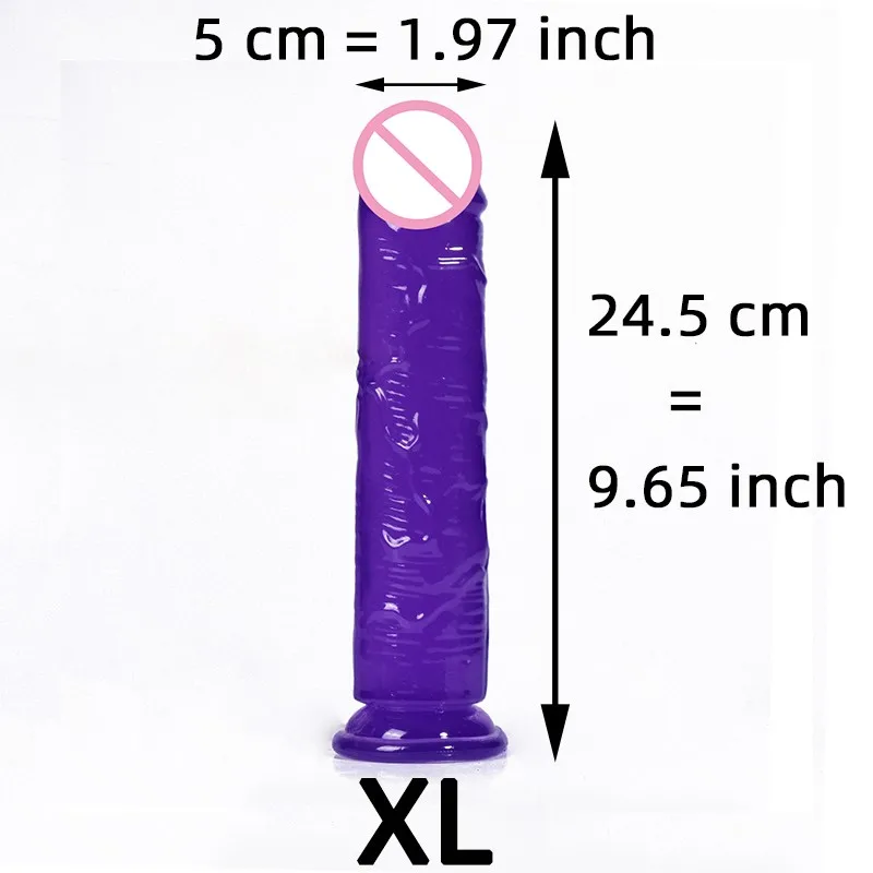 Soft Jelly Egg Free Dildo Penis Suction Cup Masturbator Orgasm SM Vaginal G-Spot Massage Butt Plug Anal Trainner Crystal Dildos