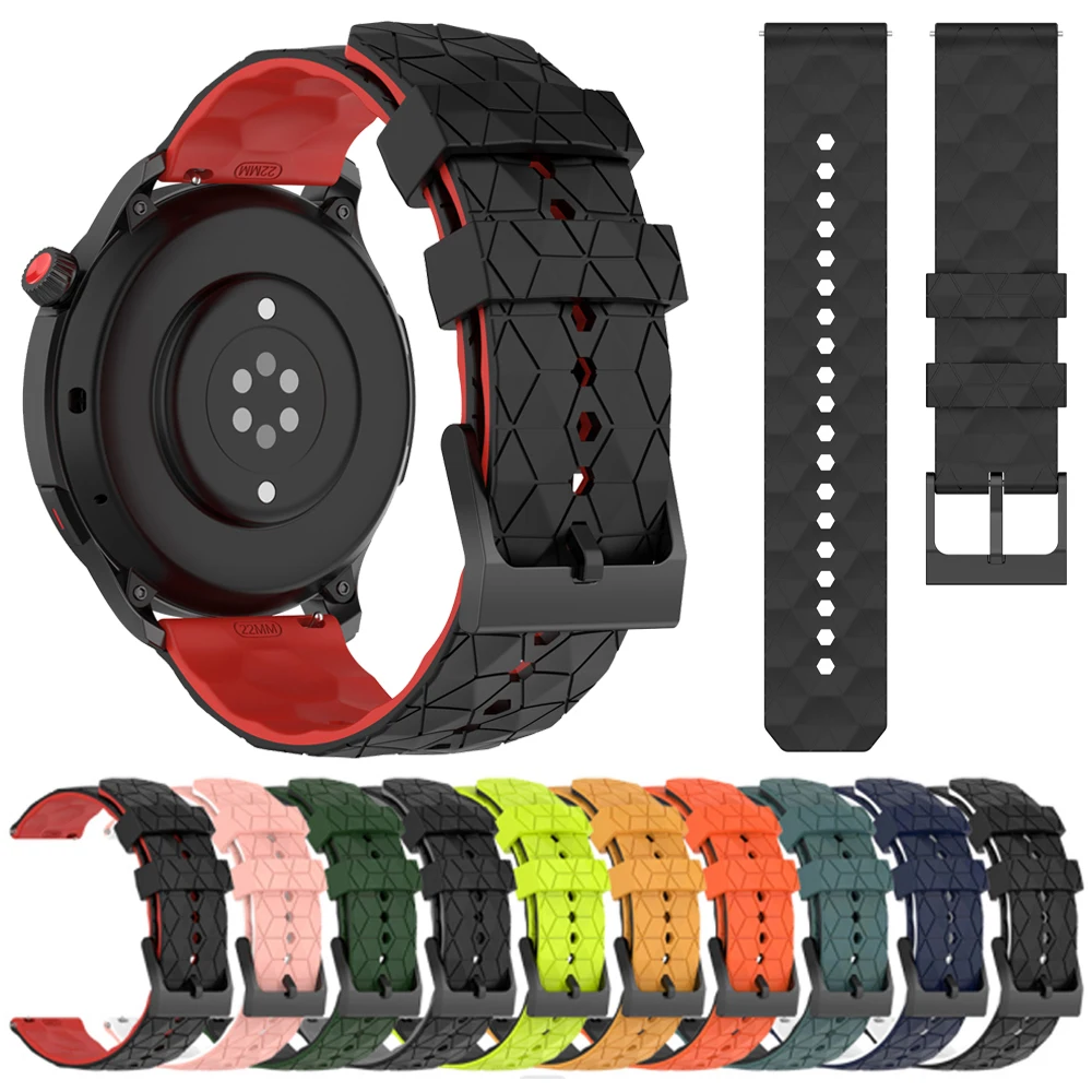 Для Amazfit Bip 5/GTR 4 3 2 2e 47 мм силиконовый ремешок Correa 22 мм для Amazfit Balance/Cheetah Pro/pace/Stratos 3 браслет-браслет