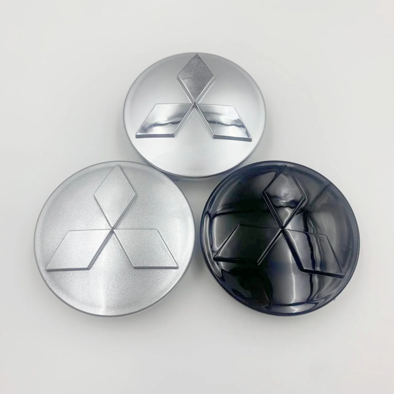 4 pçs 60mm tampa central da roda logotipo hubcap crachá acessórios para mitsubishi ralliart lancer outlander asx lancer airtrek ex