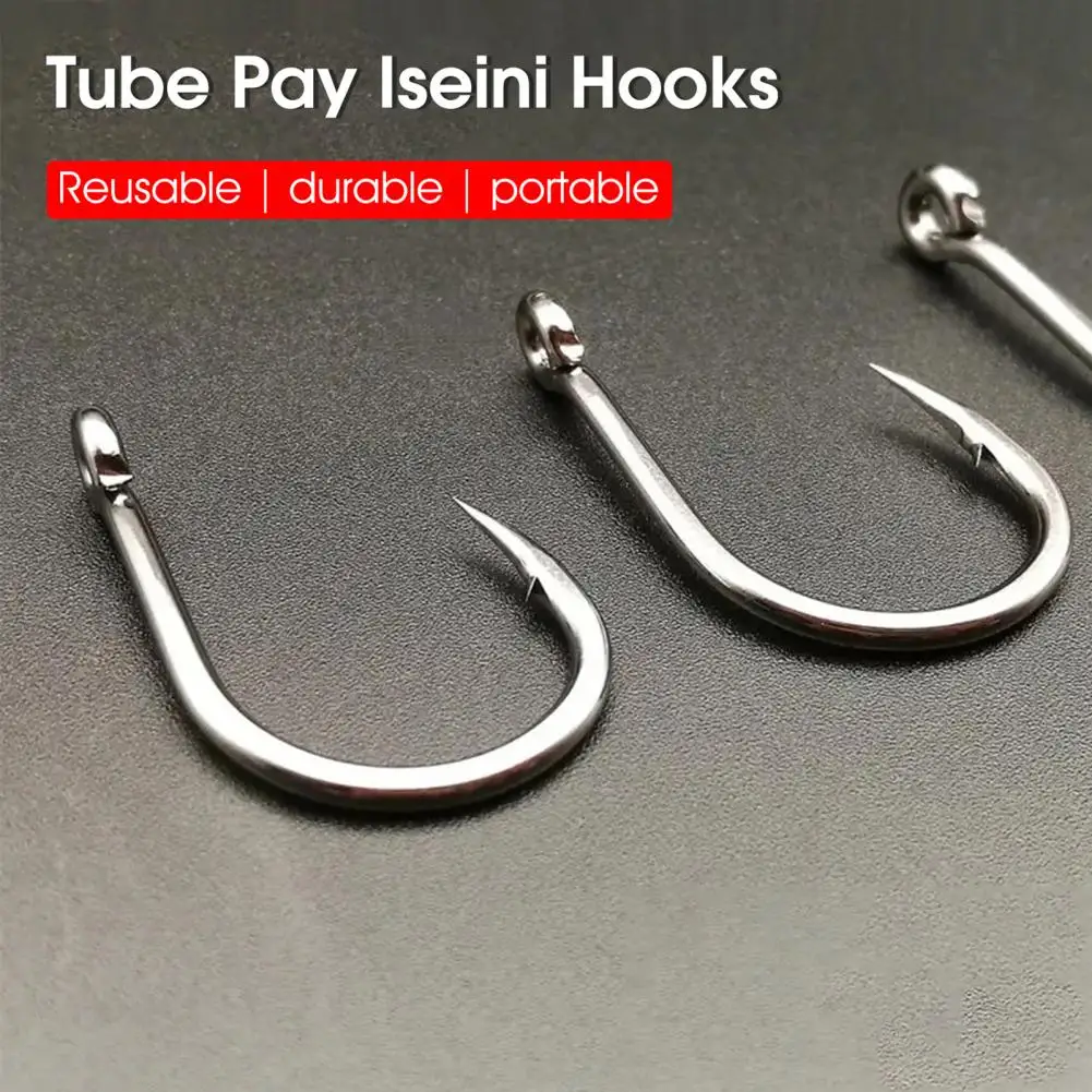 50Pcs/Box Fishing Hook Super Sharp Fishing Tackle Barbed Single Circle Carp Hook Fishing Accessory Fishhook Gancho De Pesca