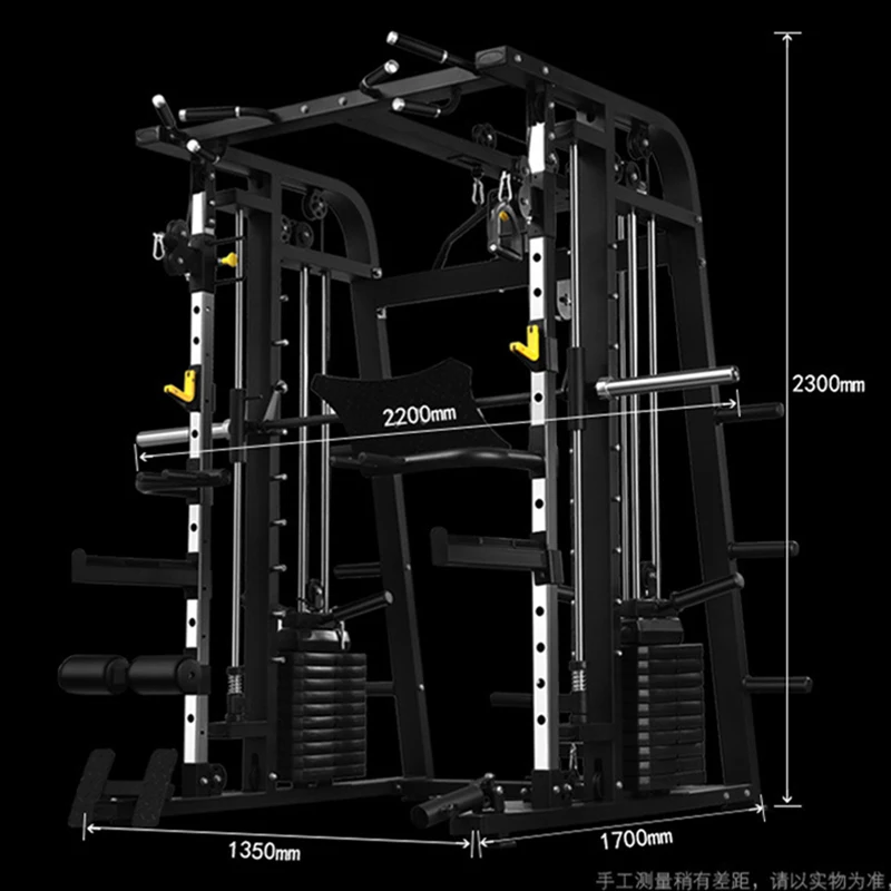 Horizontal Push Squat Frame, Flying Bird Gantry, Multi-Functional Combination Smith Machine, Household and Commercial