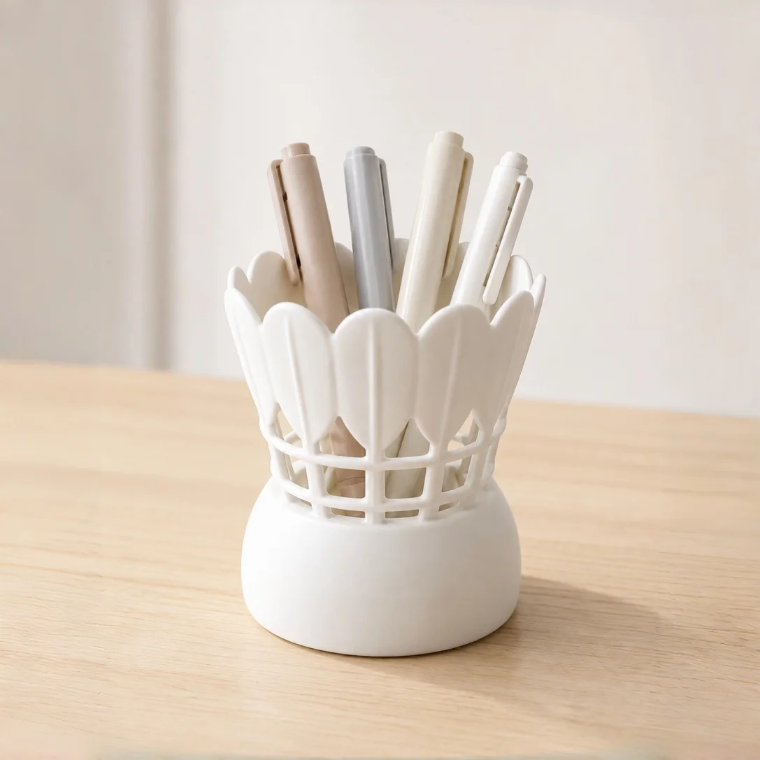 Badminton Cup - Porte-stylo en forme de badminton pour