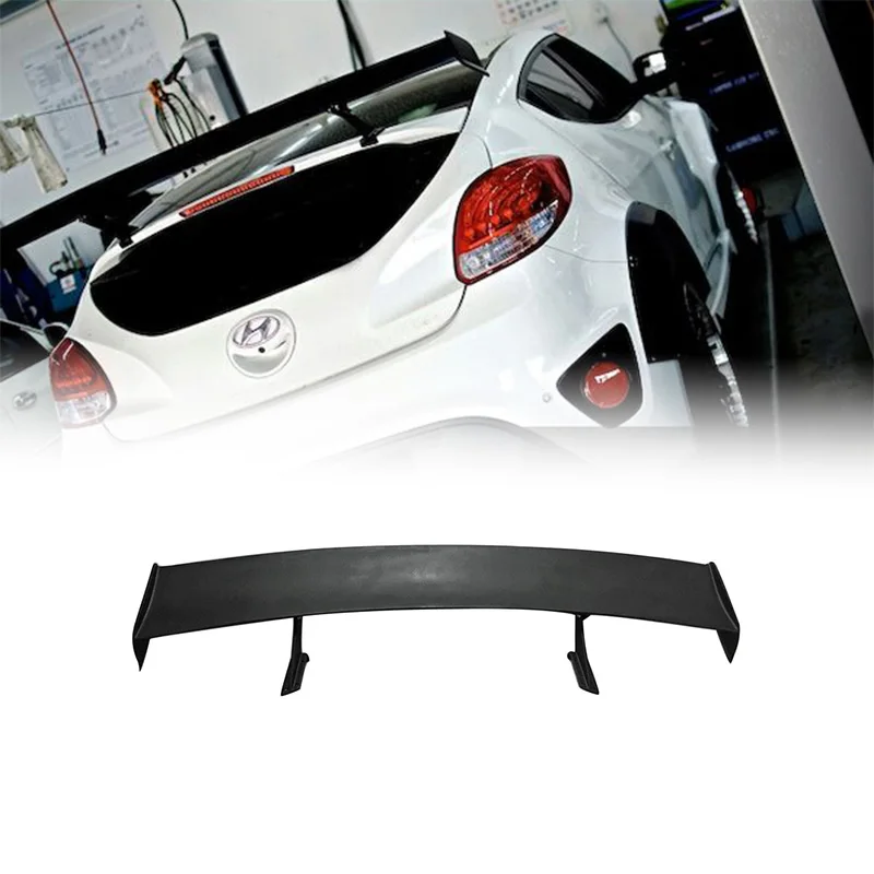 For Veloster Rear Spoiler Lordpower Wide Body Trunk Deck Lid Wing Exterior Trim Body Mod Kit