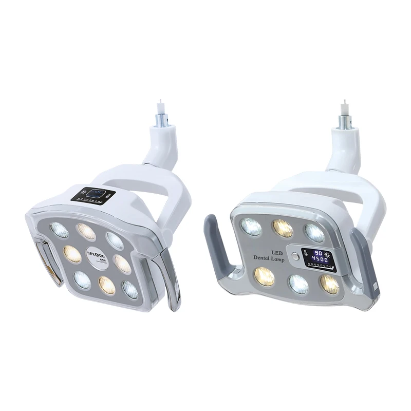 

Dental Operation Oral Lamp Shadow Dual color 8 LED Light Touch button Adjustable Color Temperature For Implant