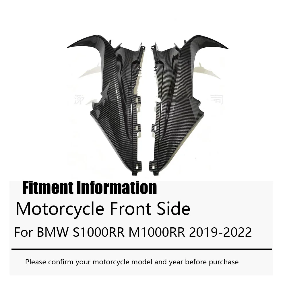 For BMW S1000RR M1000RR 2019-2022 Motorcycle ABS Carbon Fiber Look Front Side Panels Fairing Accessories
