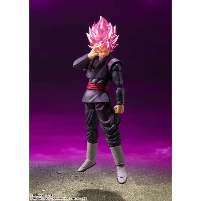 100% In Stock Original Bandai S.H.Figuarts SHF Goku Black Super Saiyan Rose Rerelease Edition Dragon Ball Super Anime Model Toys