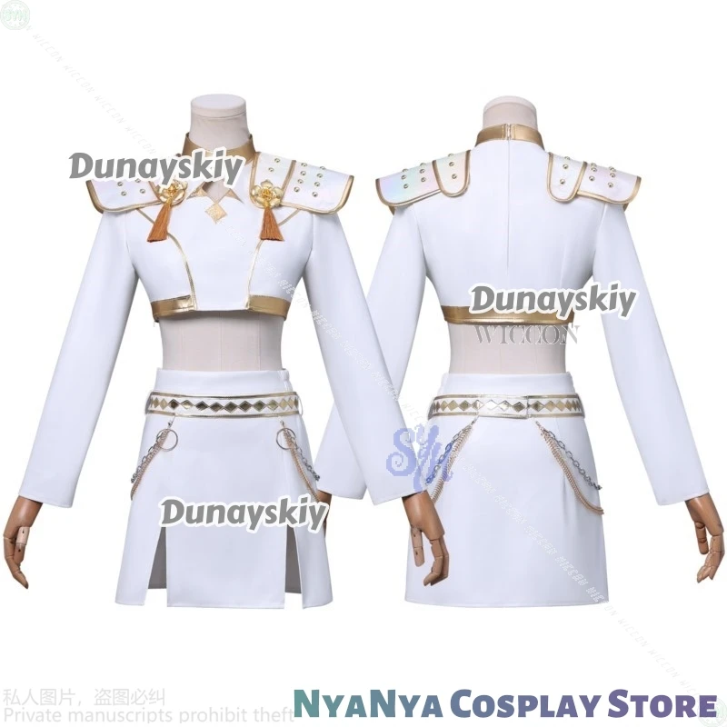 زوي ميرا رومي هنتركس ما يبدو مثل المرحلة الموحدة فيلم Kpop شيطان تأثيري الأبيض كوريا المعبود مثير صغير هالوين كوسبف