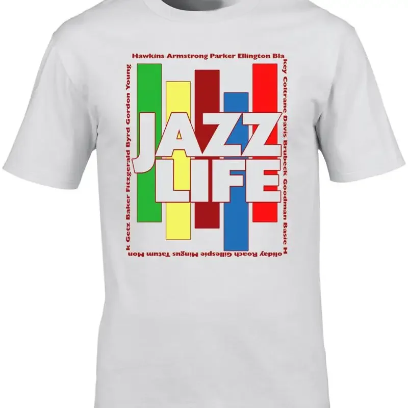 Jazz T Shirt Be Bop Greats Homage Music Hard Swing 50'S 60'S Life