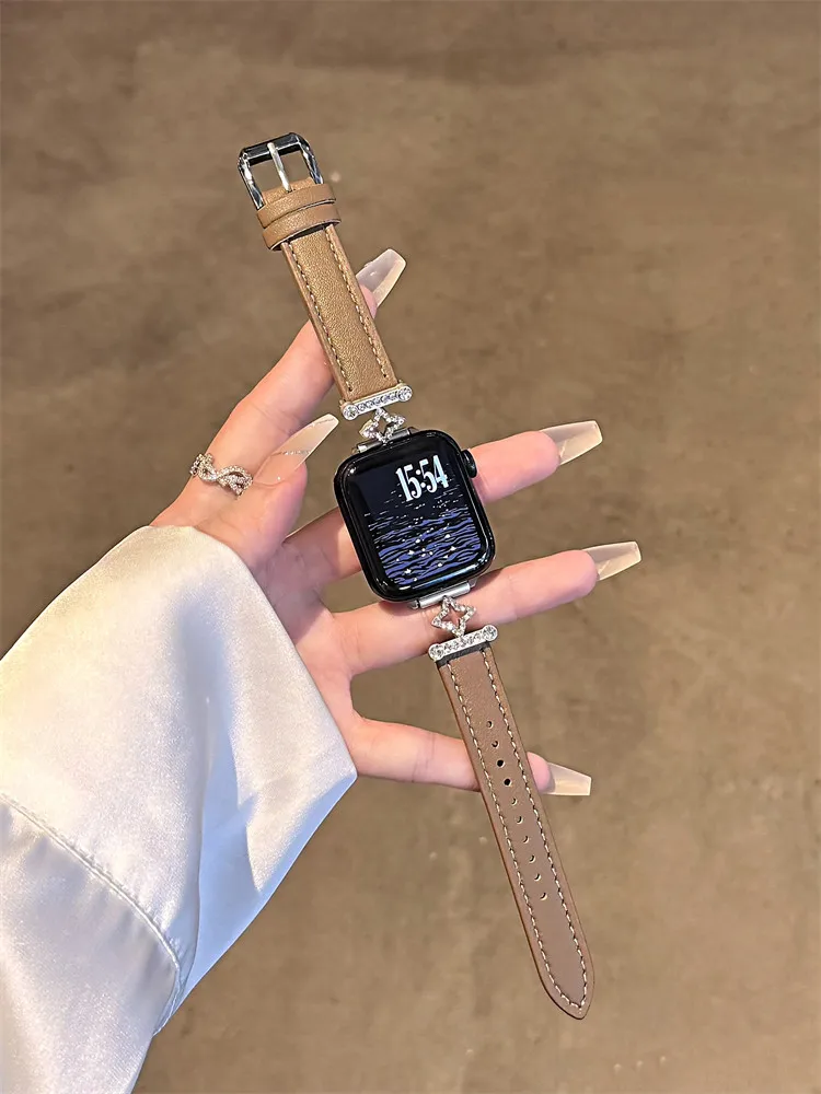 جلد ممتاز لسلسلة ساعات أبل 10/9/8/7/6/5 38 مم 40 مم 41 مم 42 مم 44 مم 45 مم 46 مم 49 مم حزام