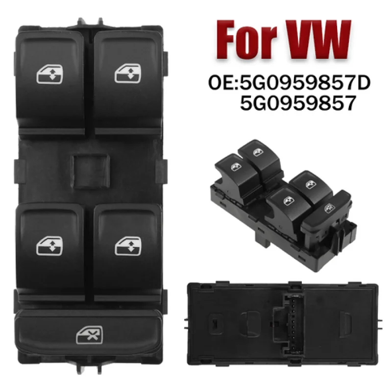 مفتاح تحكم رئيسي لنافذة السيارة A + ABS لسيارة VW Golf MK7 Passat B8 Seat Leon 2013-18 #1