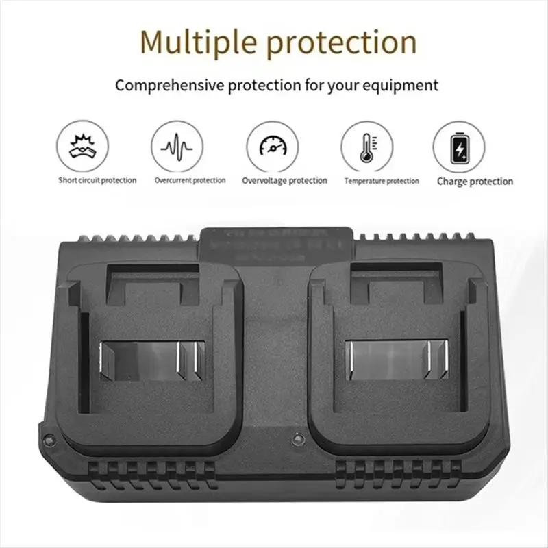 【Y19A】Dual-Ports Li-Ion Battery Charger Dual-Ports Charger For Hong Song Fogo Lomvum Zhipu Jiangmi EU Li-Ion Battery Charger EU