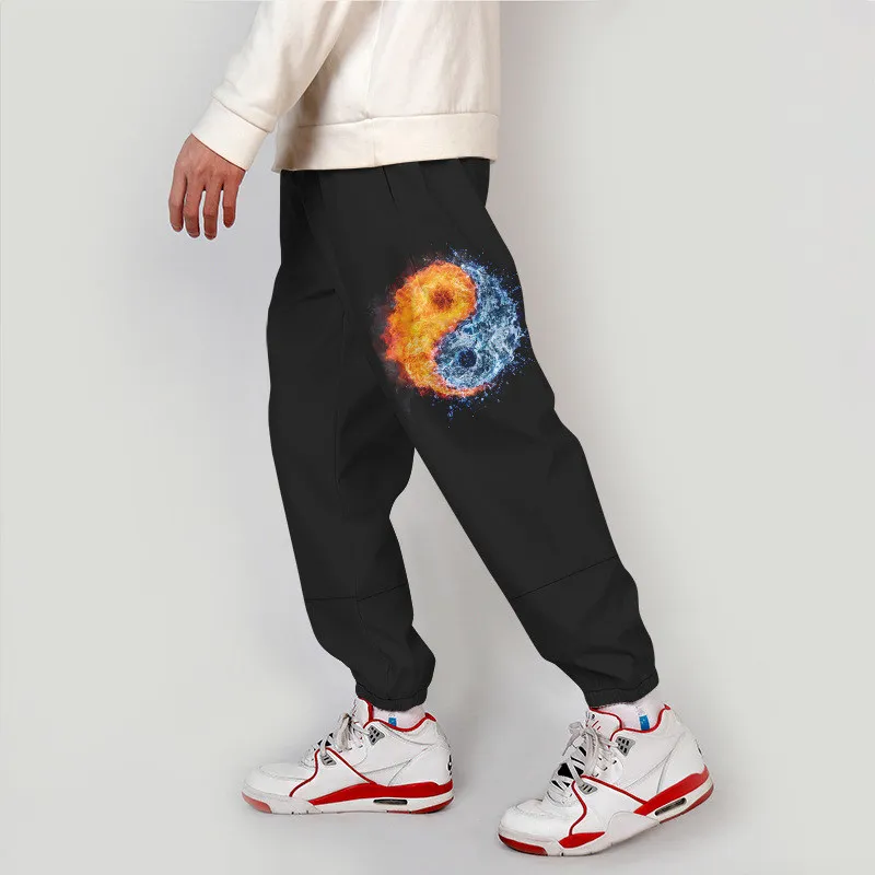 تاي تشي مخطط ثلاثية الأبعاد ركض السراويل الرجال/النساء Sweatpants غير رسمية المخططات الثمانية تأثيري بنطلون #2