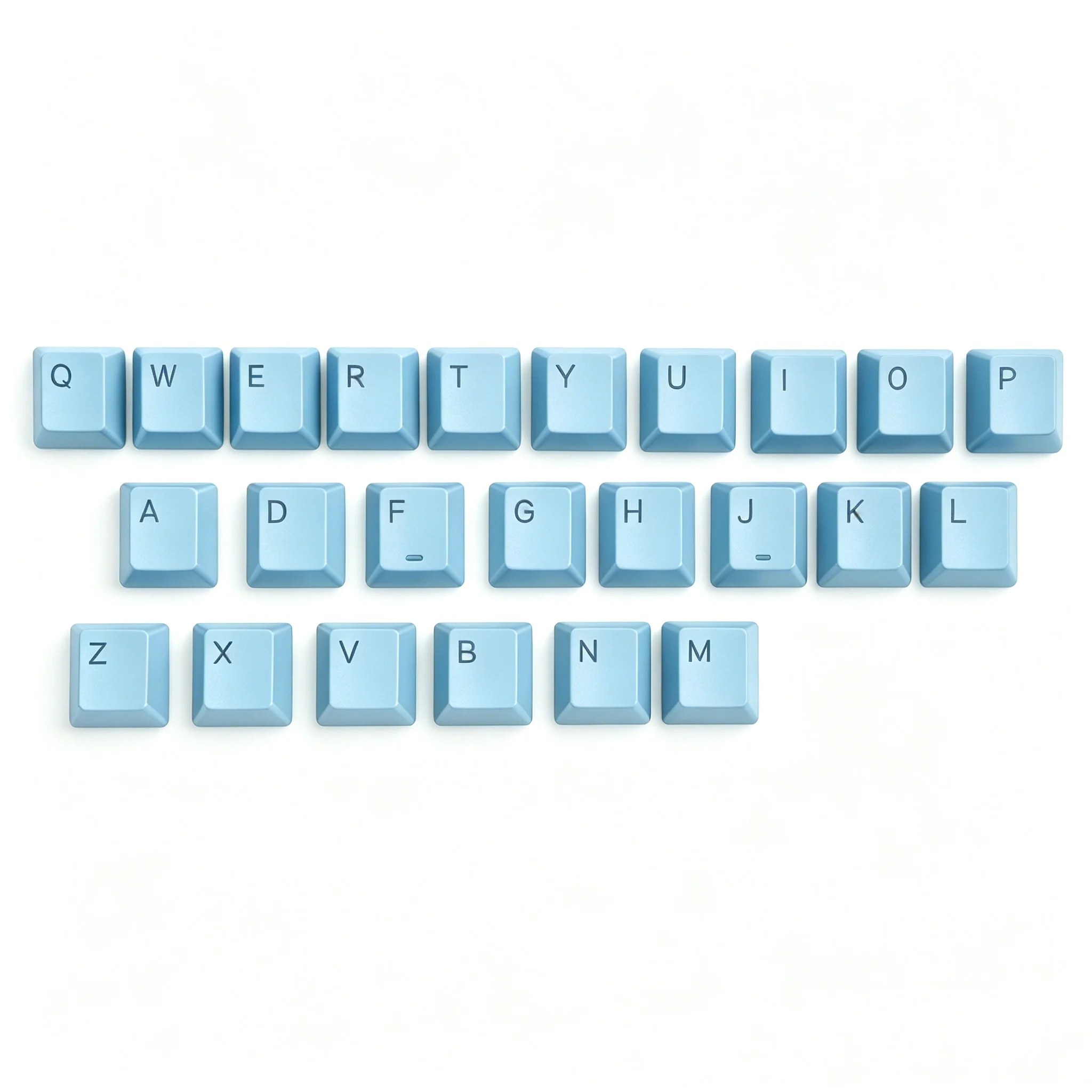 26 letters Aluminum Keycaps Custom Metal Cherry Keyboard Caps Silver Black Blue Keycaps for Mechanical Keyboard Game Accessories