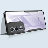 Transparent Acrliy Back Case For OPPO A3 A5 A5i A1 Pro A3X A5X A5M 4G 5G Case TPU Soft Shockproof Bumper Cover