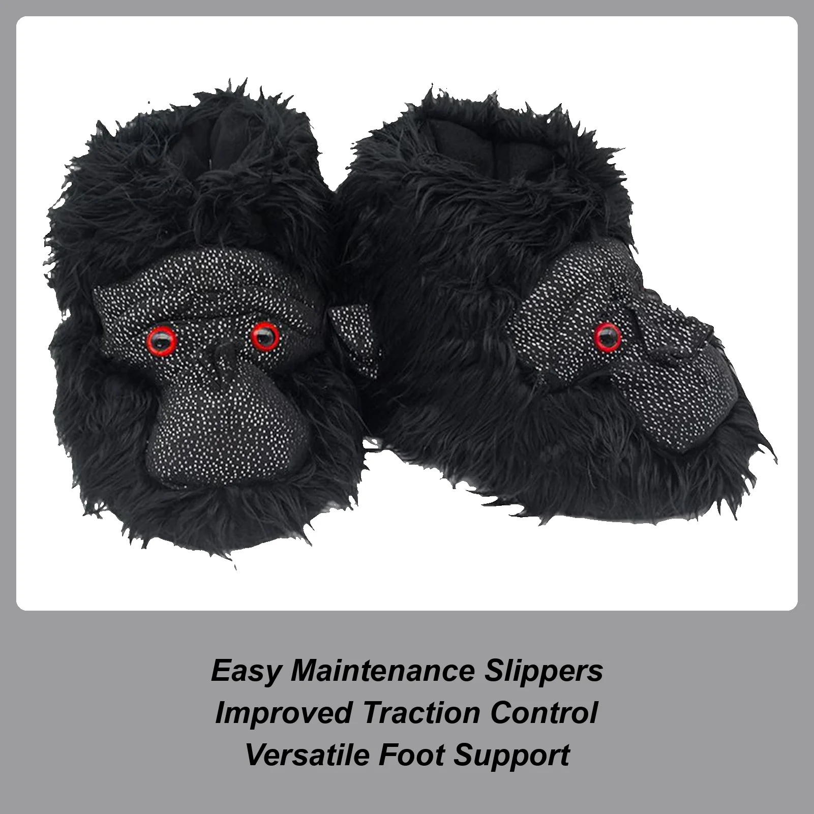 

Fuzzy House Slippers Comfortable Funny Animal Novelty Winter Warm Slippers For Women Men Adult Indoor Outdoor Bedroom Home House