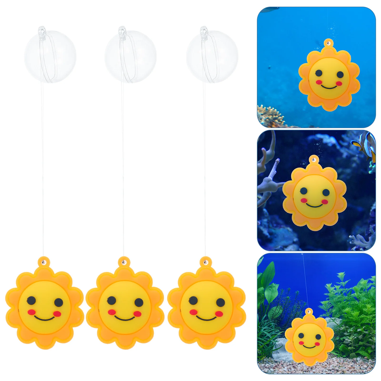 

3 Pcs Fish Tank Decoration Floating Ornaments Aquariums Indoor Decorations Betta Accessory