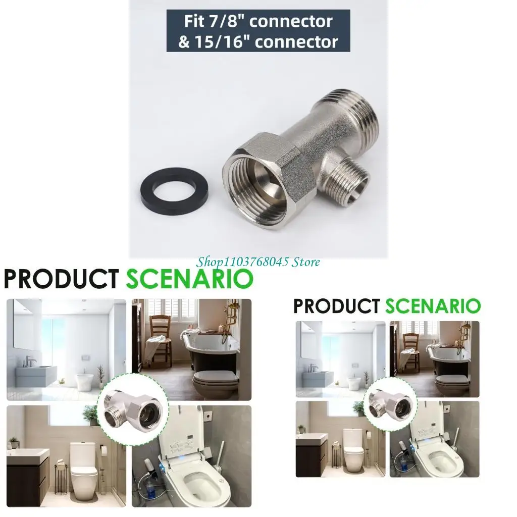 

R53F 3 -Way Клапаны управления водой 180 Регулировка T -форма разъем для использования для системы распределения туалетных труб