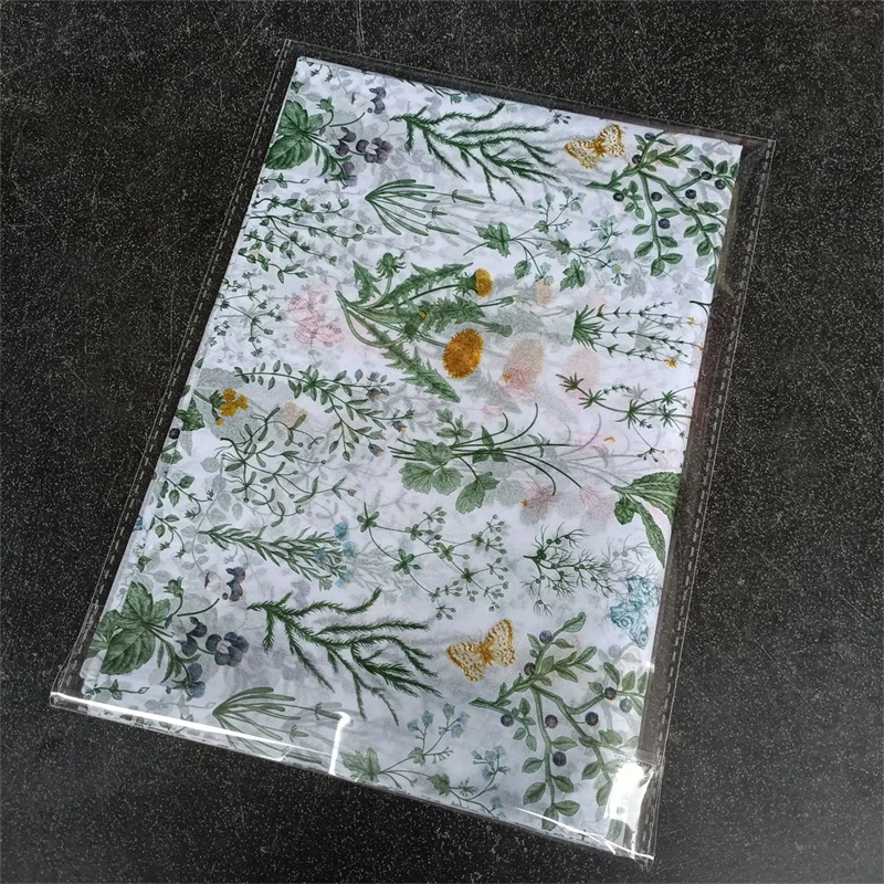 Fogli di carta velina con foglie verdi da 20 fogli, carta da regalo con foglia stampata botanica 14 x20in per il confezionamento di regali festa di