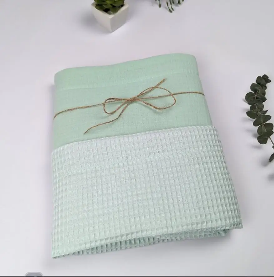 Neonato Swaddle Wrap Waffle Cotone Coperta Del Bambino Per Le Ragazze Dei Ragazzi Morbido Infantile Ricevente Coperta Per Passeggino Culla Trapunta Roba