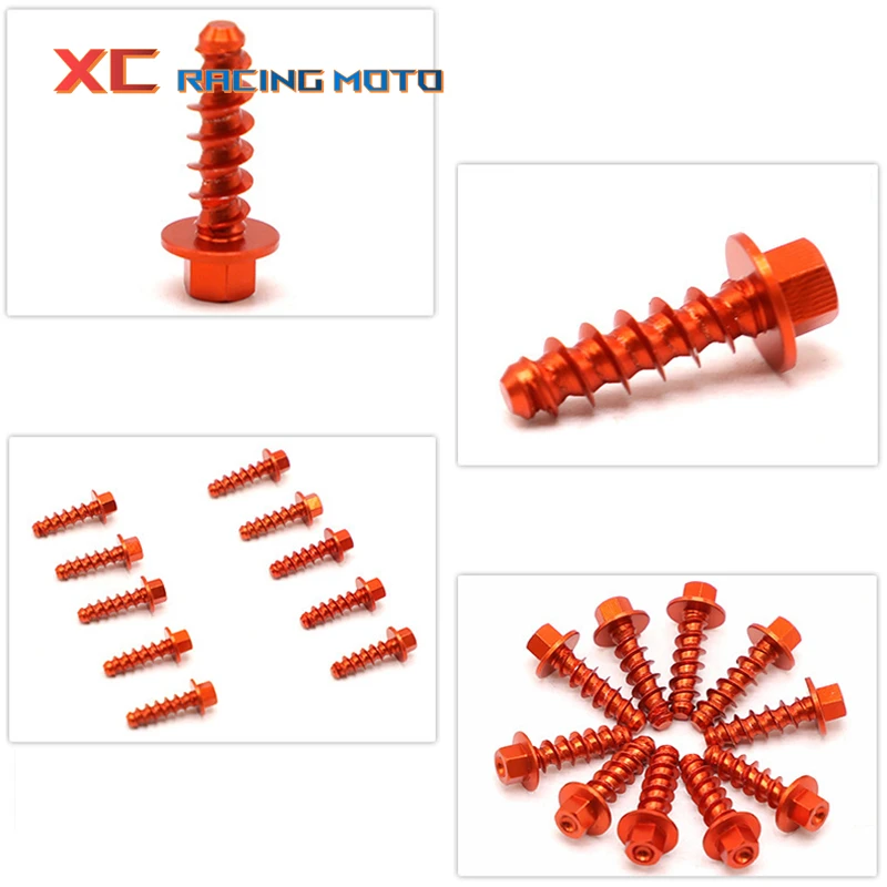 10Pcs Dirt Bikes Self Tapping Screw Bolt Kit For KTM EXC EXCF XC XCF SX SXF TPI SIX DAYS 125 250 300 350 400 450 500 1997-2022