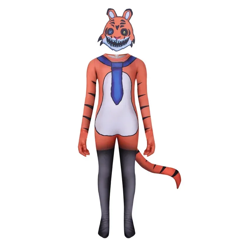 NewHorror Game Mr 's Playhouse 3 Kids Halloween Cosplay Jumpsuits for Boys Girls Cute Mr Hopp Funny party Tiger Costume TV5c;5,v view 4