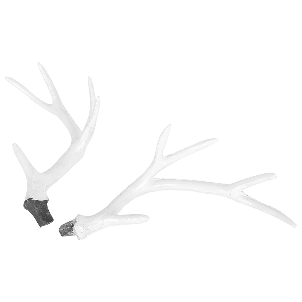 

Cute Reindeer Antlers 25CM White Headband Props for DIY Accessories Costume Parties Christmas Headdresses Deer Crafts